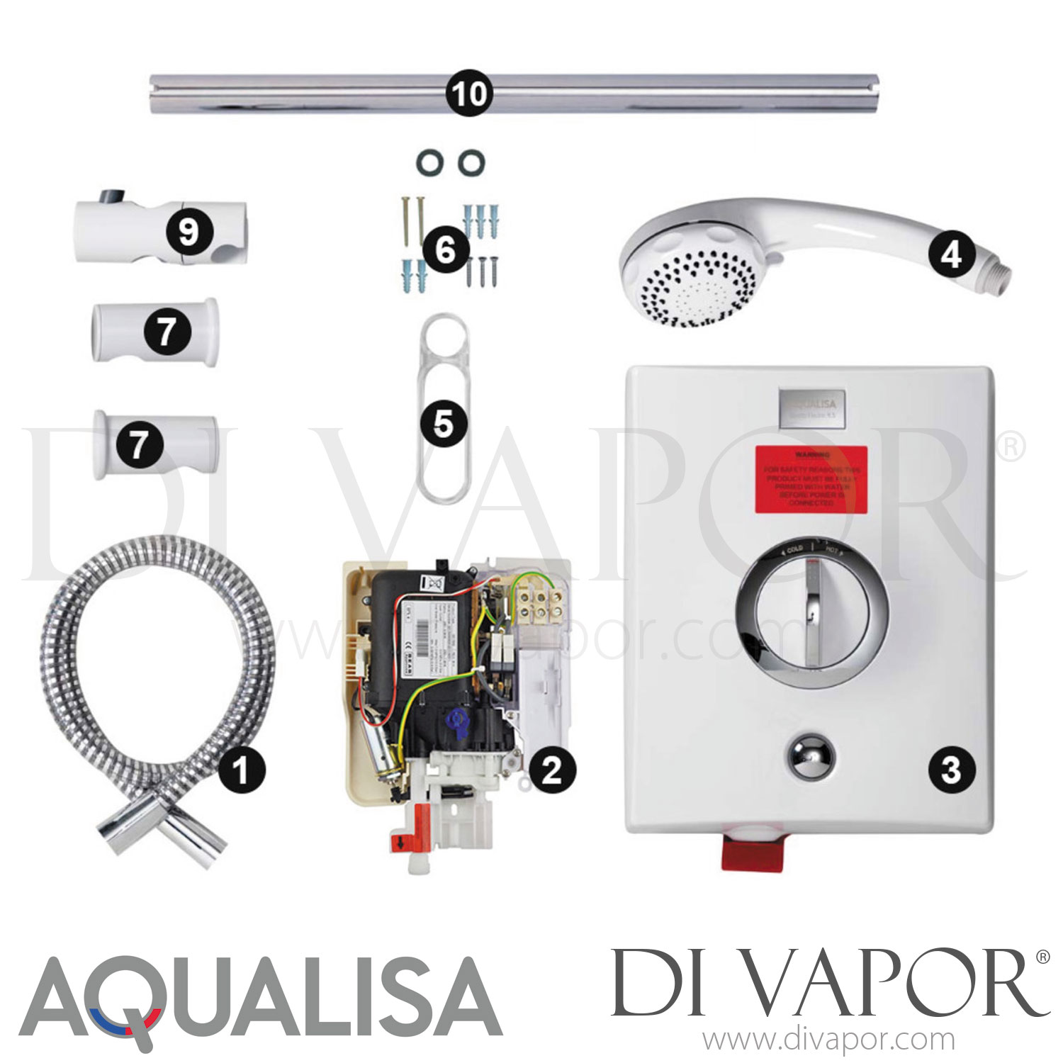 Aqualisa Quartz Electric Shower Spare Parts AQ DV 159